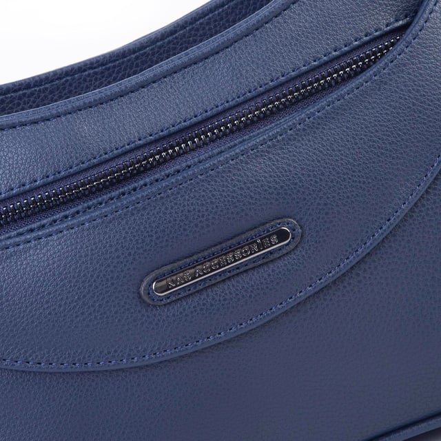 Nas Bag Kadın Omuz ve Çapraz Baget Çanta Lacivert Prestij ( 28x17  cm)