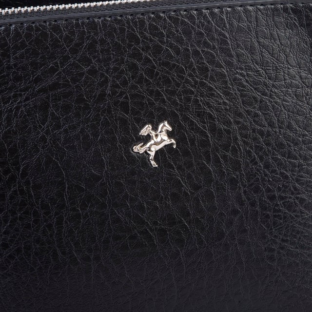 Nas Bag Kadın Omuz ve Çapraz Zincirli ve Uzun Çift Askılı (20x15 cm) Siyah Victoria