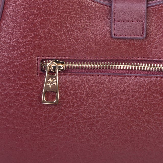 Nas Bag Kadın Oval Omuz ve Çapraz Çanta Bordo Victoria