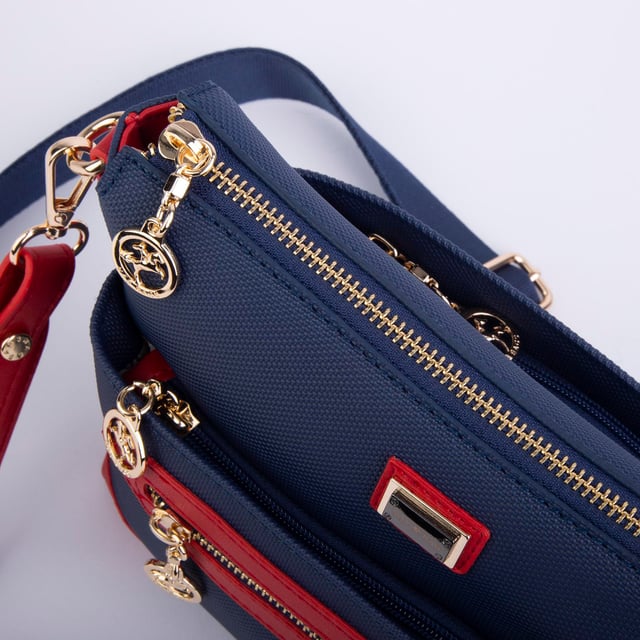 Nas Bag Kadın Postacı Çapraz Çanta Lacivert Lacst (en 25 cm ; boy 22 cm )