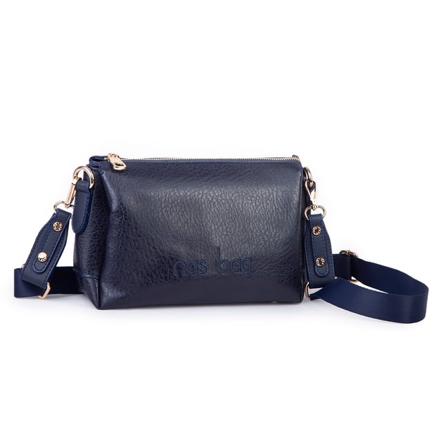 Nas Bag Kadın Sade Günlük Postacı Çantası ( 25x16 cm) Lacivert Victoria