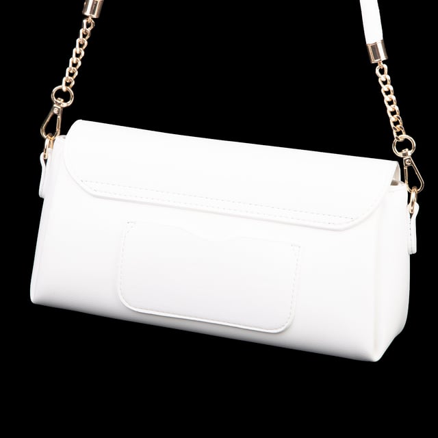 Nas Bag Kadın Sade Şık Omuz ve Çapraz Çanta (en 24 cm ;boy 12 cm ) Beyaz