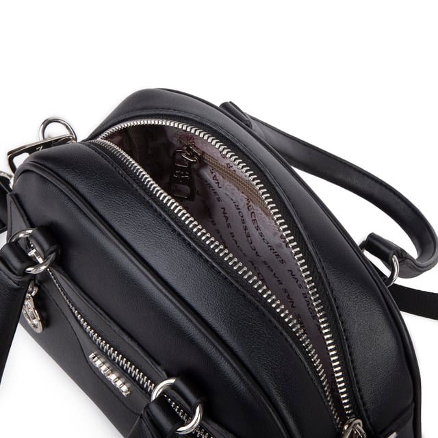 Nas Bag Kadın Şık El ve Postacı Çanta (en 22 cm , boy 16 cm ) Siyah