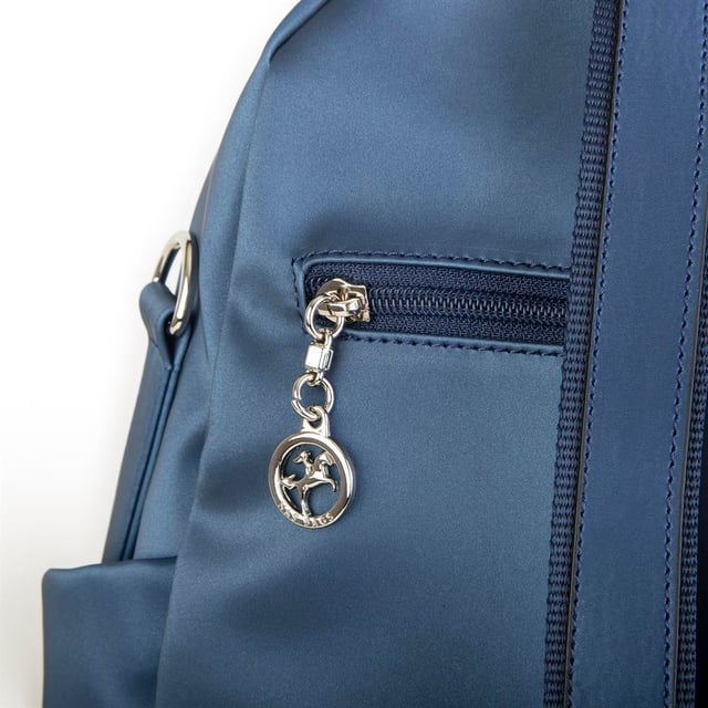 Nas Bag Kadın Sırt Çantası Lacivert Saten 