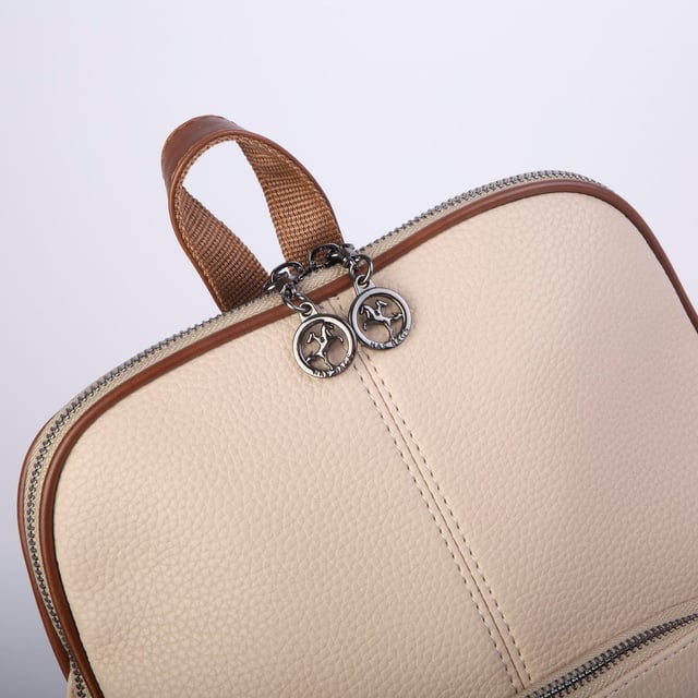 Nas Bag Kadın Sırt Çantası Orjinal Kum Taba Natural  (Eni :28 cm, Boyu :40cm)
