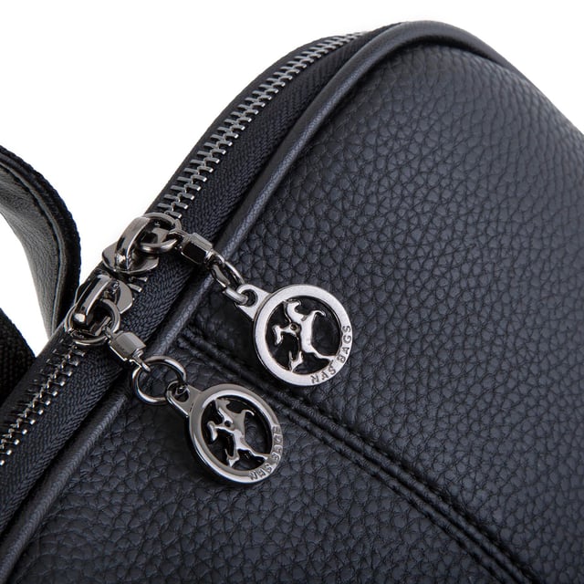 Nas Bag Kadın Sırt Çantası Orjinal Siyah  Natural  (Eni :28 cm, Boyu :40cm)