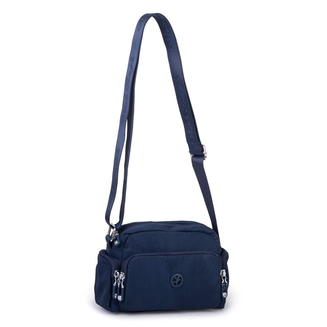 Nas Bag Kadın Spor Çok Gözlü Su Geçirmez Hafif Mini Çanta ( 22x16 cm ) Lacivert