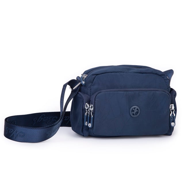 Nas Bag Kadın Spor Çok Gözlü Su Geçirmez Hafif Mini Çanta ( 22x16 cm ) Lacivert