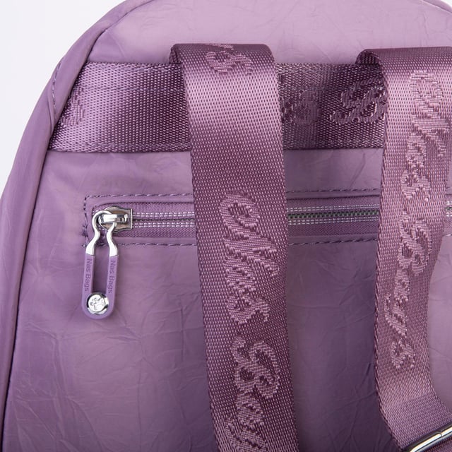 Nas Bag Kadın Water PROOF Ultra Hafif Çift Gözlü Orta Boy Sırt Çantası Mor 