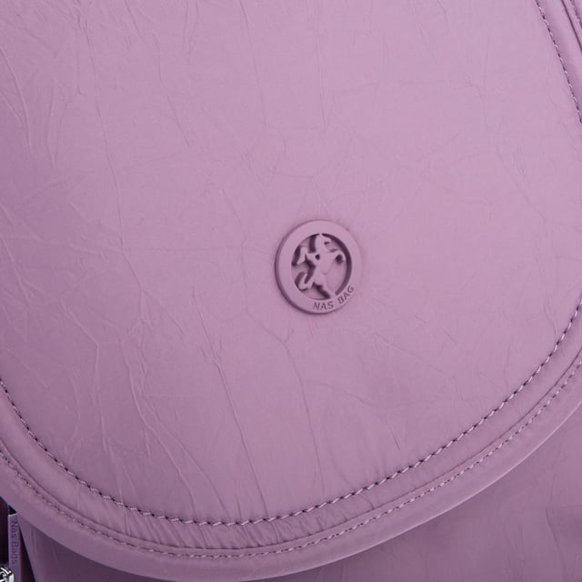 Nas Bag Kadın Water PROOF Ultra Hafif Çift Gözlü Orta Boy Sırt Çantası Mor 