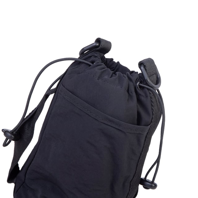 Nas Bag Mini Kadın Telefonluk Spor Şık Günlük Büzgülü El ve  Çapraz Çanta (en 20 cm ; boy 12 cm ) Siyah