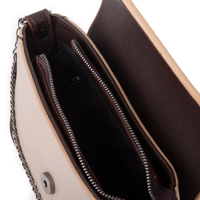 Nas Bag Mini Kapaklı Çapraz Çanta (en 20 cm , boy 12 cm) Kum Kahve Lopez