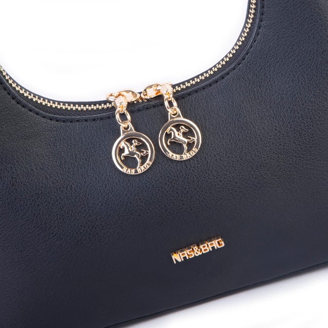 Nas Bag Mini Zincirli Omuz ve Çapraz Çanta Siyah Vld