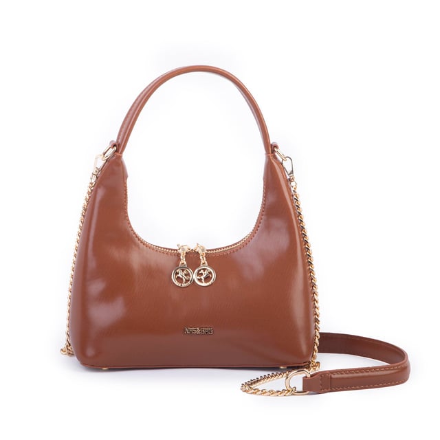 Nas Bag Mini Zincirli Omuz ve Çapraz Çanta Taba