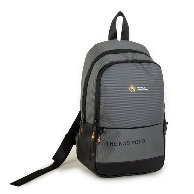 Nas Bag-Nas Polo (Waterproof) Outdoor Erkek Sırt Çantası Gri Antrasit   (25x39x10 cm)