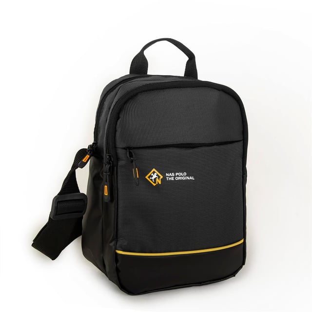Nas Bag-Nas Polo (Waterproof ) Outdoor Erkek El Ve Çapraz Çanta Siyah