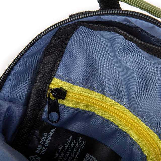 Nas Bag-Nas Polo (Waterproof) Outdoor Fonksiyonel Çok Gözlü Erkek El Ve Çapraz Çanta Haki Yeşil