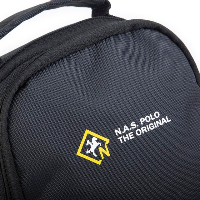 Nas Bag-Nas Polo (Waterproof) Outdoor Fonksiyonel Çok Gözlü Erkek El Ve Çapraz Çanta Siyah