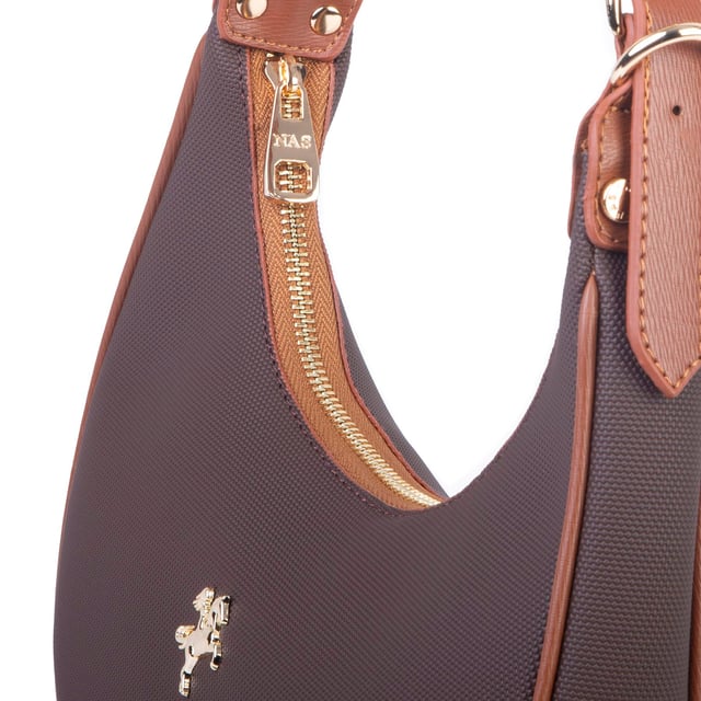 Nas Bag Omuz Çantası Ayarlanabilir Spor  Askılı Çapraz Çanta  Kahve Taba Lacste