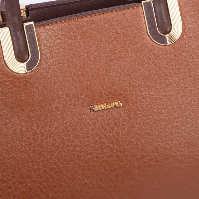 Nas Bag Şık Kadın El ve Omuz Çantası Taba Kahve Victoria