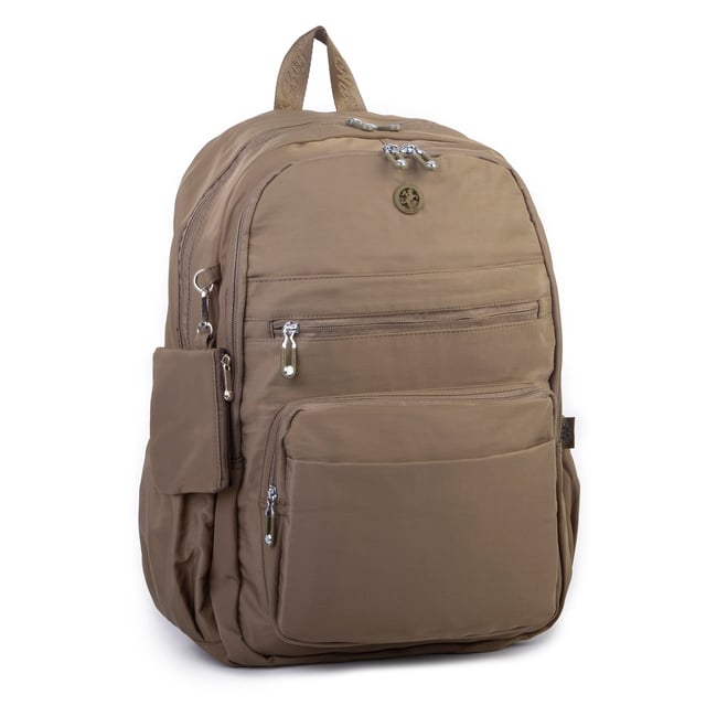 Nas Bag Unisex Büyük Boy Çok Gözlü Hafif Sırt Çantası Haki
