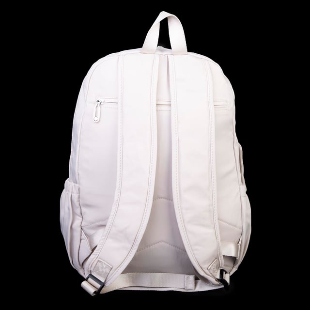 Nas Bag Unisex Büyük Boy Çok Gözlü Hafif Sırt Çantası Bej
