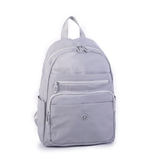 Nas Bag Unisex Orta Boy Çok Gözlü Su Geçirmez Sırt Çantası (28x38 cm) Gri
