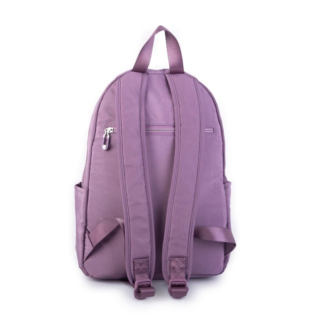 Nas Bag Unisex Orta Boy Çok Gözlü Su Geçirmez Sırt Çantası (28x38 cm) Mor 