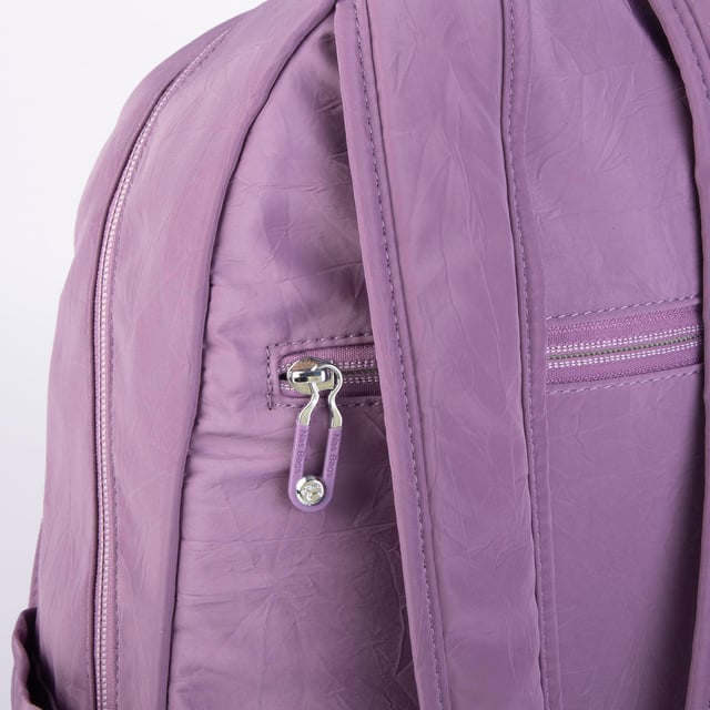 Nas Bag Unisex Orta Boy Çok Gözlü Su Geçirmez Sırt Çantası (28x38 cm) Mor 
