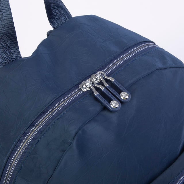 Nas Bag Unisex Orta Boy Çok Gözlü Su Geçirmez Sırt Çantası (28x38 cm) Lacivert