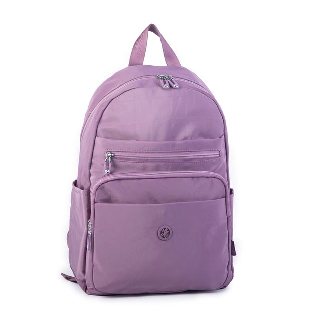 Nas Bag Unisex Orta Boy Çok Gözlü Su Geçirmez Sırt Çantası (28x38 cm) Mor 