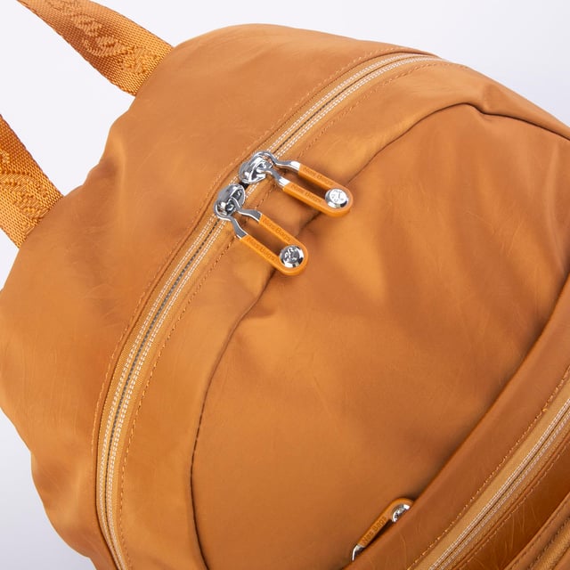 Nas Bag Unisex Orta Boy Çok Gözlü Su Geçirmez Sırt Çantası (28x38 cm) Hardal