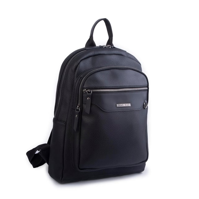 Nas Bag Unisex Büyük Boy Sırt Çantası Tablet Koruma Tasarımı Siyah Belinda