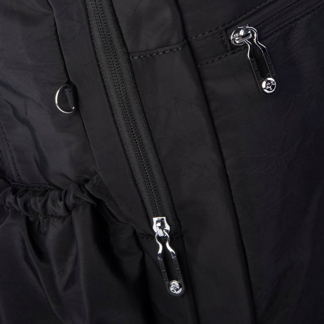 Nas Bag Unisex Büyük Boy Su Geçirmez (waterproof) Hafif Sırt Çantası Çok Gözlü Siyah 