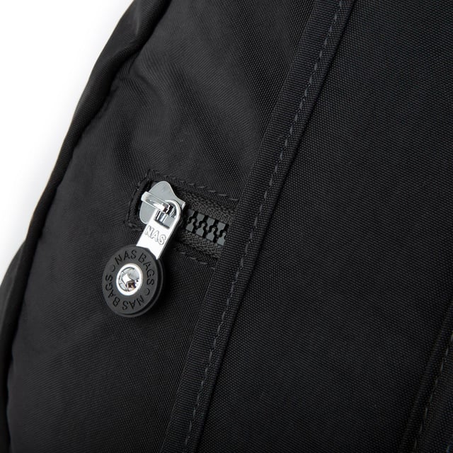 Nas Bag Unisex Su İtici Özellik Kazandırılmış Çok Gözlü Büyük Boy Sırt Çantası Siyah