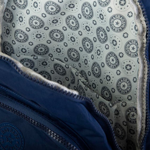 Nas Bag Unisex Su İtici Özellik Kazandırılmış Çok Gözlü Büyük Boy Sırt Çantası Lacivert 