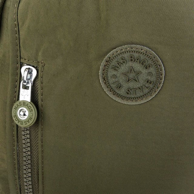 Nas Bag Unisex Zararlı Kimyasal İçermeyen Waterproof Sırt Çantası Koyu Yeşil