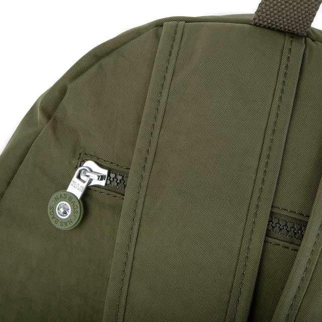 Nas Bag Unisex Zararlı Kimyasal İçermeyen Waterproof Sırt Çantası Koyu Yeşil (35x47x20 cm)