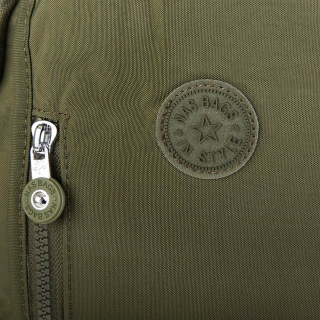 Nas Bag Unisex Zararlı Kimyasal İçermeyen Waterproof Sırt Çantası Koyu Yeşil