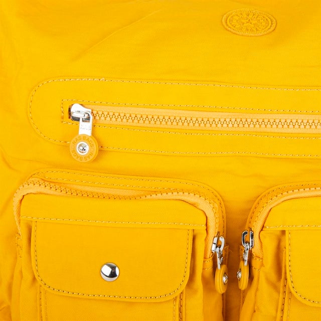 Nas Bag Unisex Zararlı Kimyasal İçermeyen Su İtici Özelliğe Sahip Omuz ve Sırt Çantası Dönüştürülebilir Tasarım  Hardal