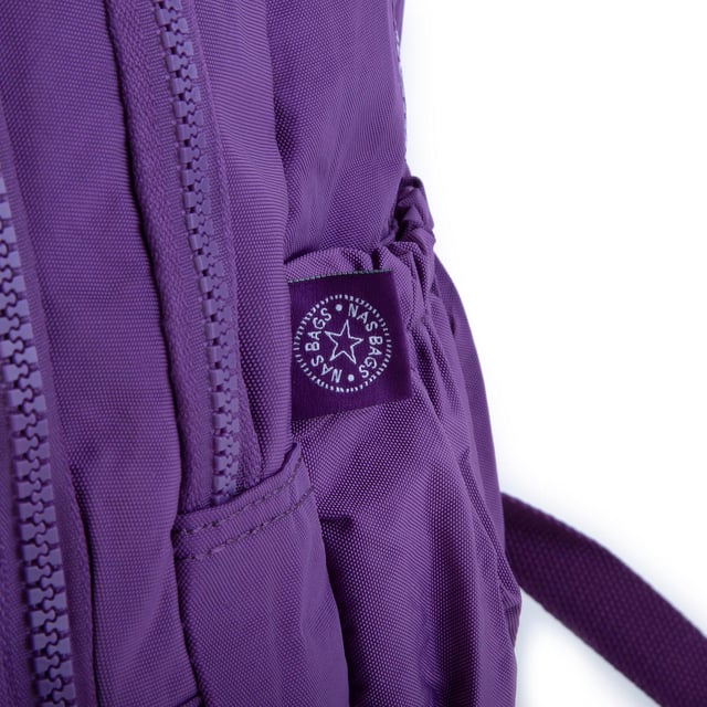 Nas Bag Unisex Zararlı Kimyasal İçermeyen Waterproof Sırt Çantası Mor