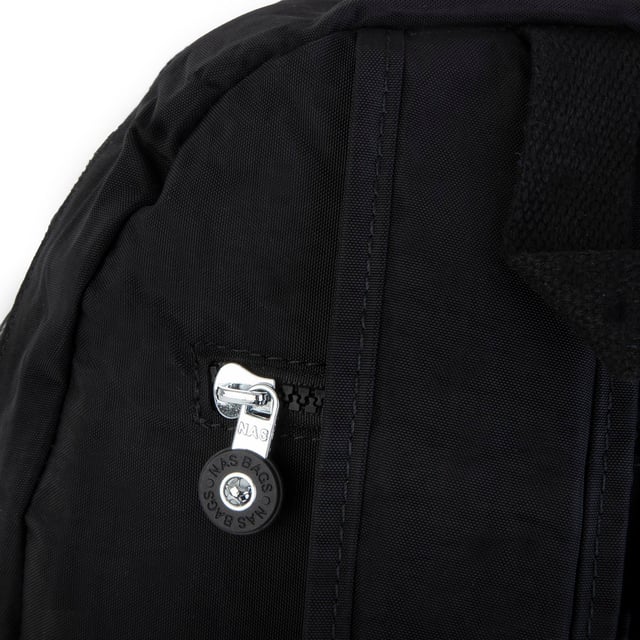 Nas Bag Unisex Zararlı Kimyasal İçermeyen Waterproof Sırt Çantası Siyah (30x44 cm )