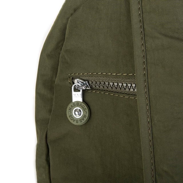 Nas Bag Unisex Zararlı Kimyasal İçermeyen Waterproof Sırt Çantası Koyu Yeşil
