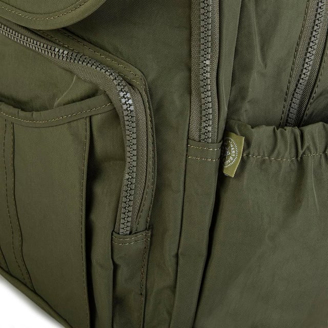 Nas Bag Unisex Zararlı Kimyasal İçermeyen Waterproof Sırt Çantası Koyu Yeşil