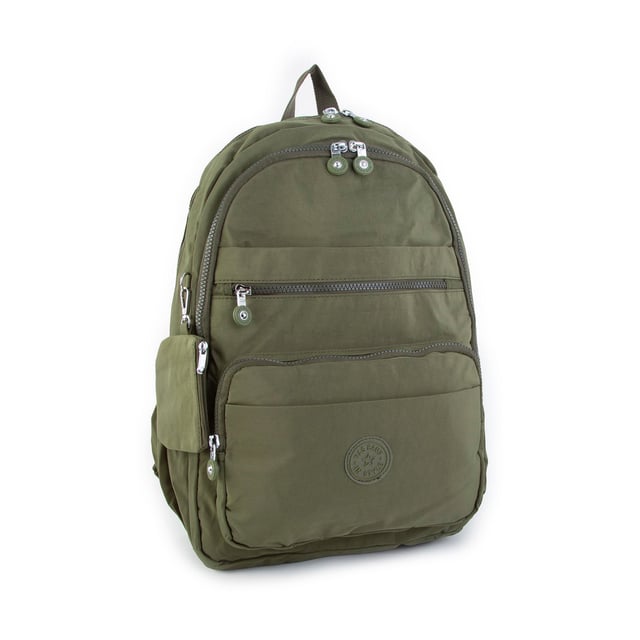 Nas Bag Unisex Zararlı Kimyasal İçermeyen Waterproof Sırt Çantası Koyu Yeşil (35x47x20 cm)