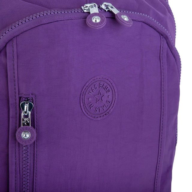 Nas Bag Unisex Zararlı Kimyasal İçermeyen Waterproof Sırt Çantası Mor