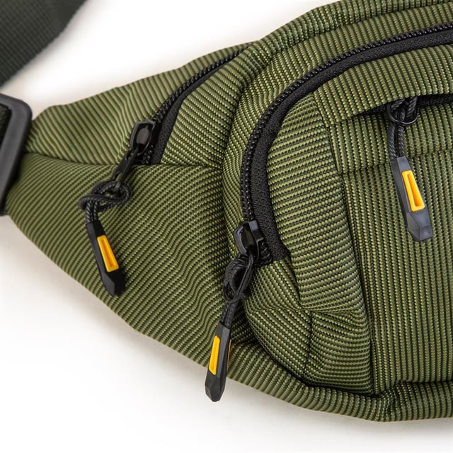 Nas Bag (Waterproof) Outdoor Fonksiyonel Çok Gözlü Erkek Bel ve Body Bag Haki Yeşil