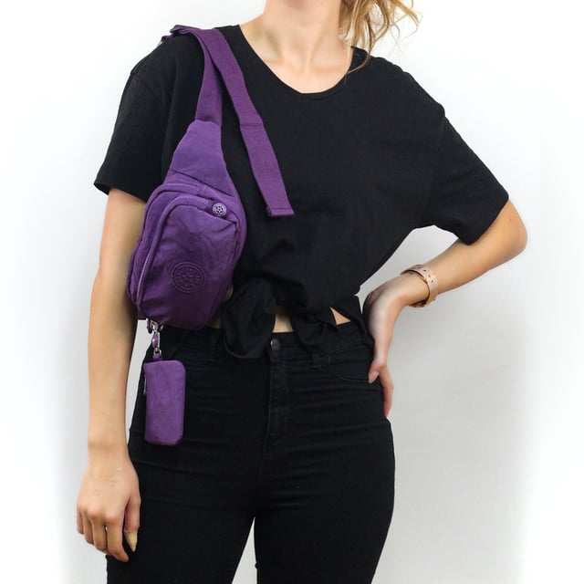 Nas Bag Kadın Bel Ve Body Bag  Koyu Mor