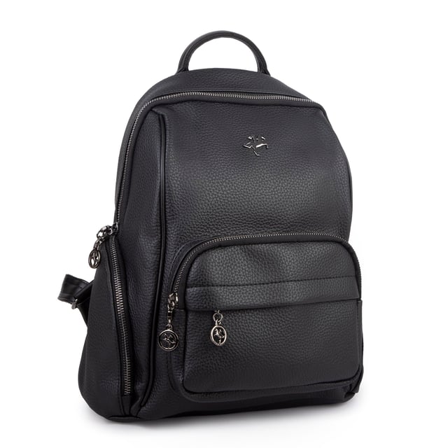 Nas Bag Kadın Çok Cepli Sırt Çantası (en :30cm x boy:34) Siyah Silan
