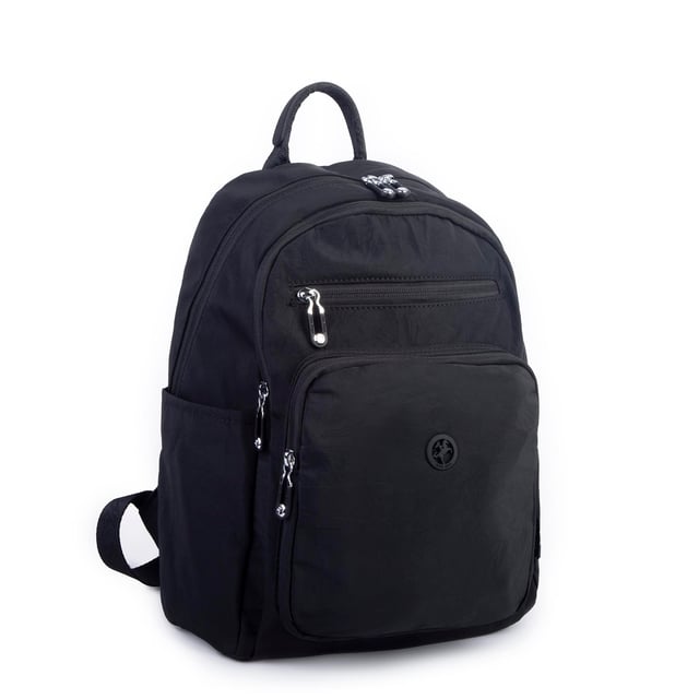 Nas Bag Kadın Çok Gözlü Hafif Su Geçirmez Unisex  (water proof) Çanta Siyah 